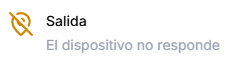 Dispositivo no responde