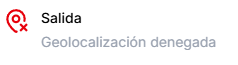 Geolocalización denegada