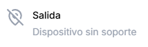 Dispositivo sin soporte
